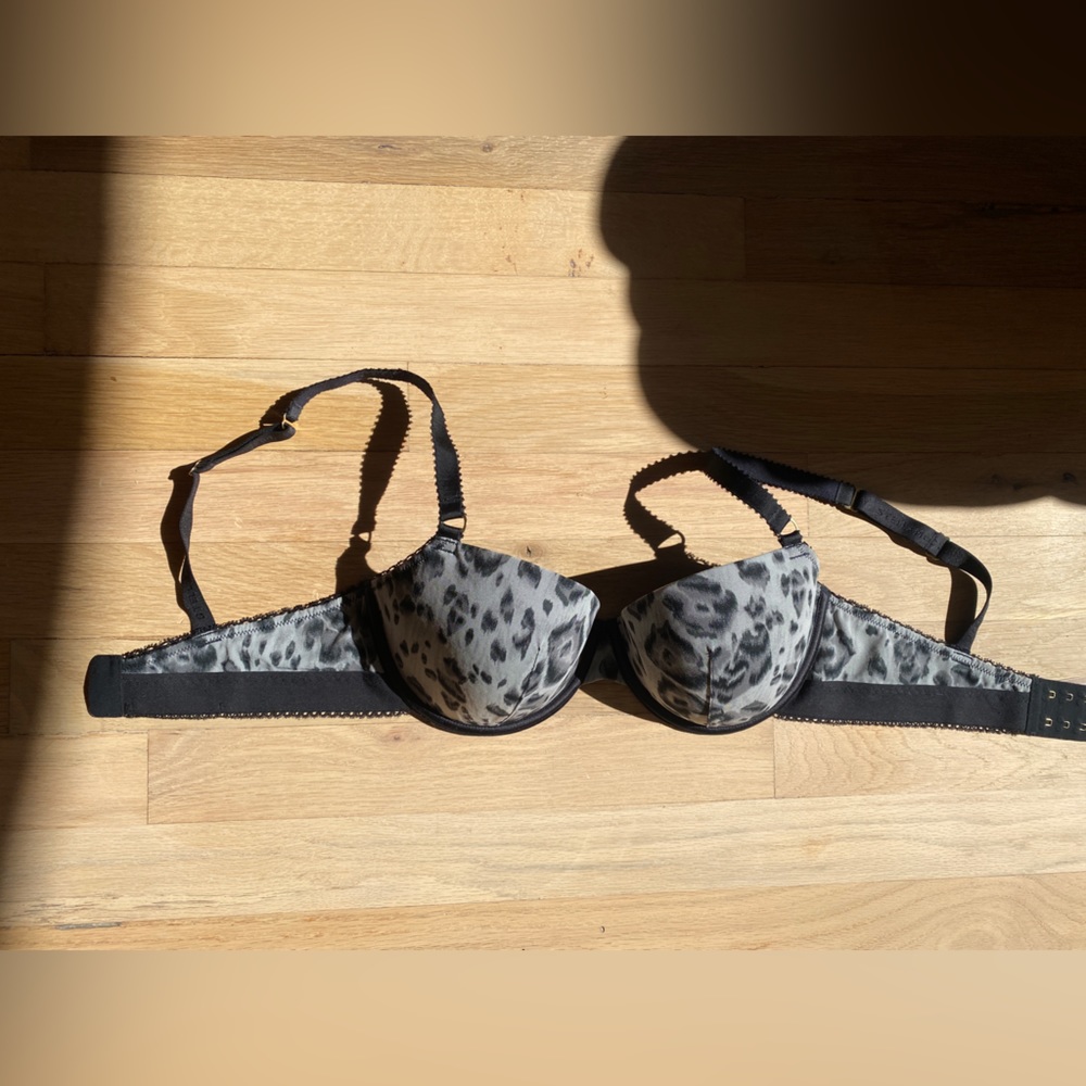 Stella McCartney Leopard Black & Grey - Size 34D - Picture 4 of 7